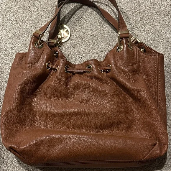 Michael Kors Brown Leather Shoulder Bag - Picture 2 of 5